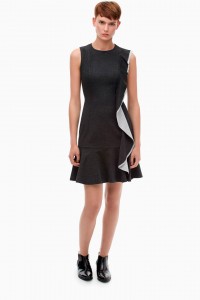 Vestido lady con maxi volante vertical